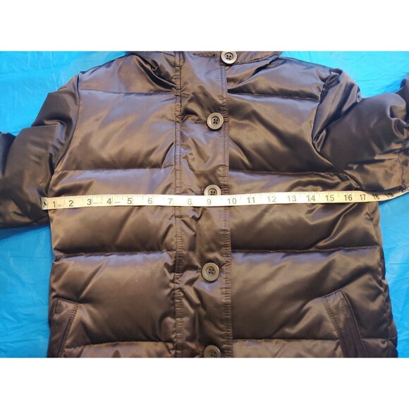 Girls Hooded Puffer Coat Sz X Small Pockets Zipped Old Navy Winter School - Picture 5 of 7